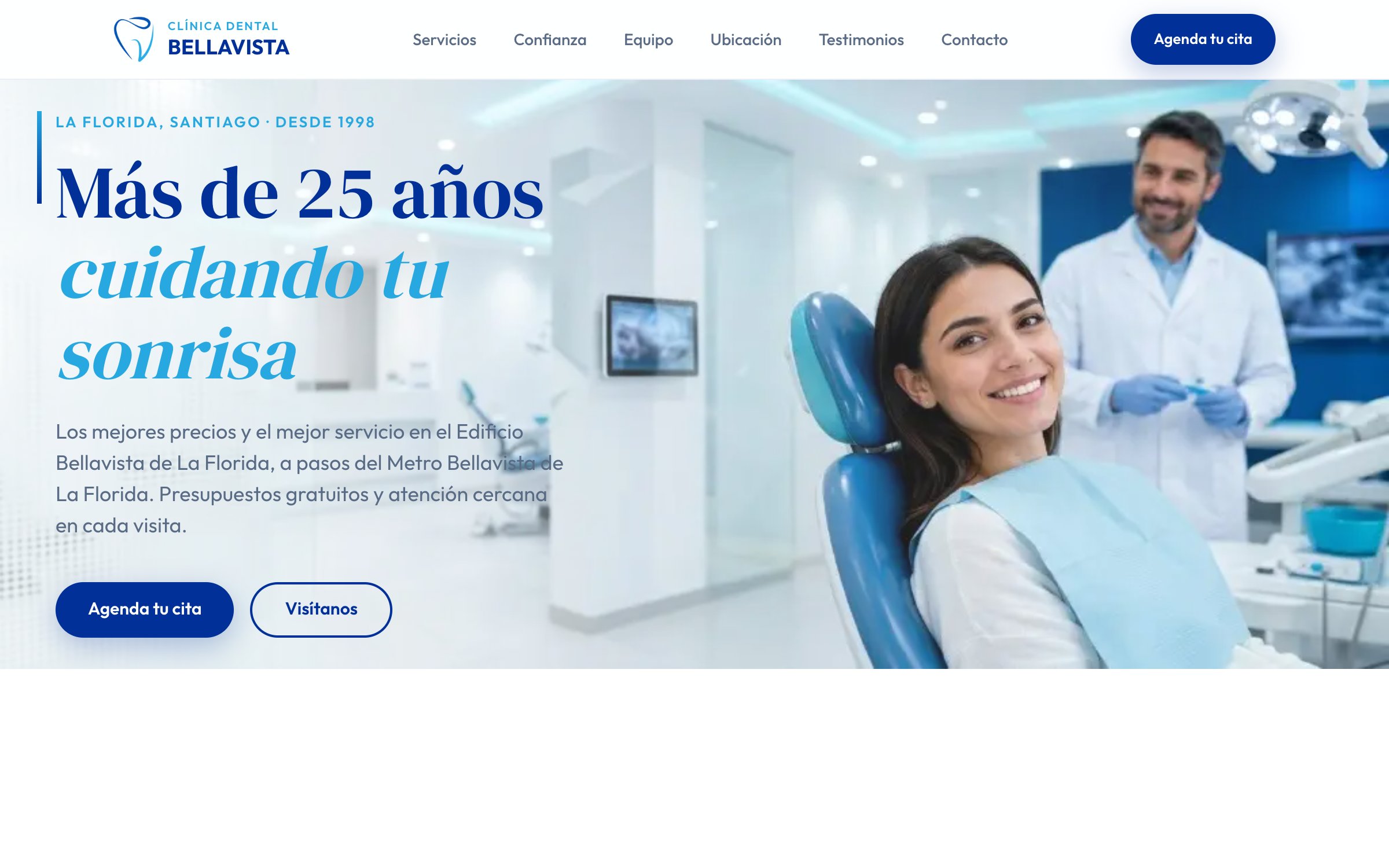 Captura de pantalla de Clínica Dental Bellavista